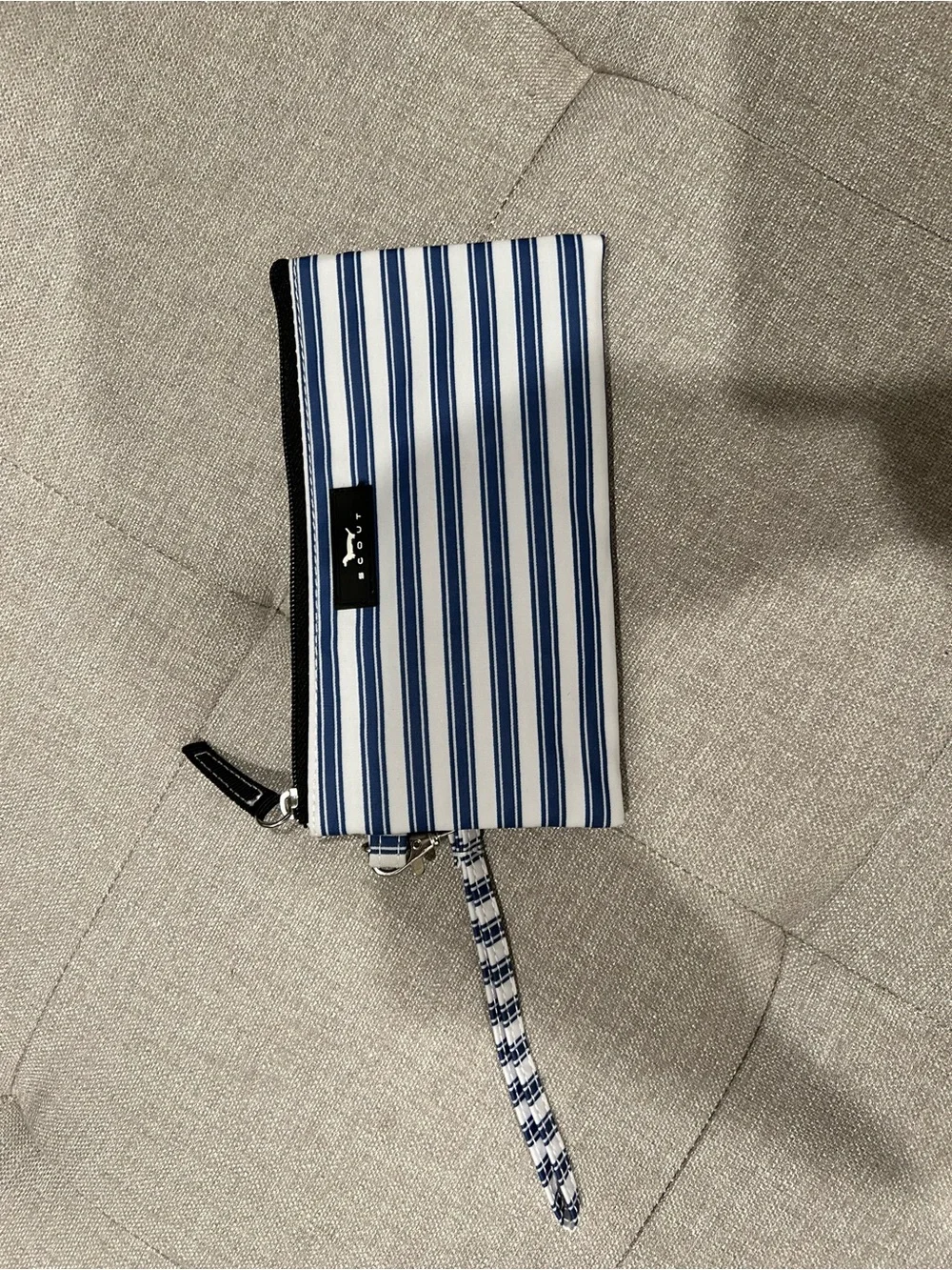 Scout Striped Wristlet Pouch - Blue & White